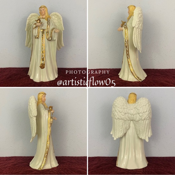 NEW! Vintage! Rare! Dillard's Trimmings Musical Angel Figurine Plays Noel (HG7) - Picture 7 of 7